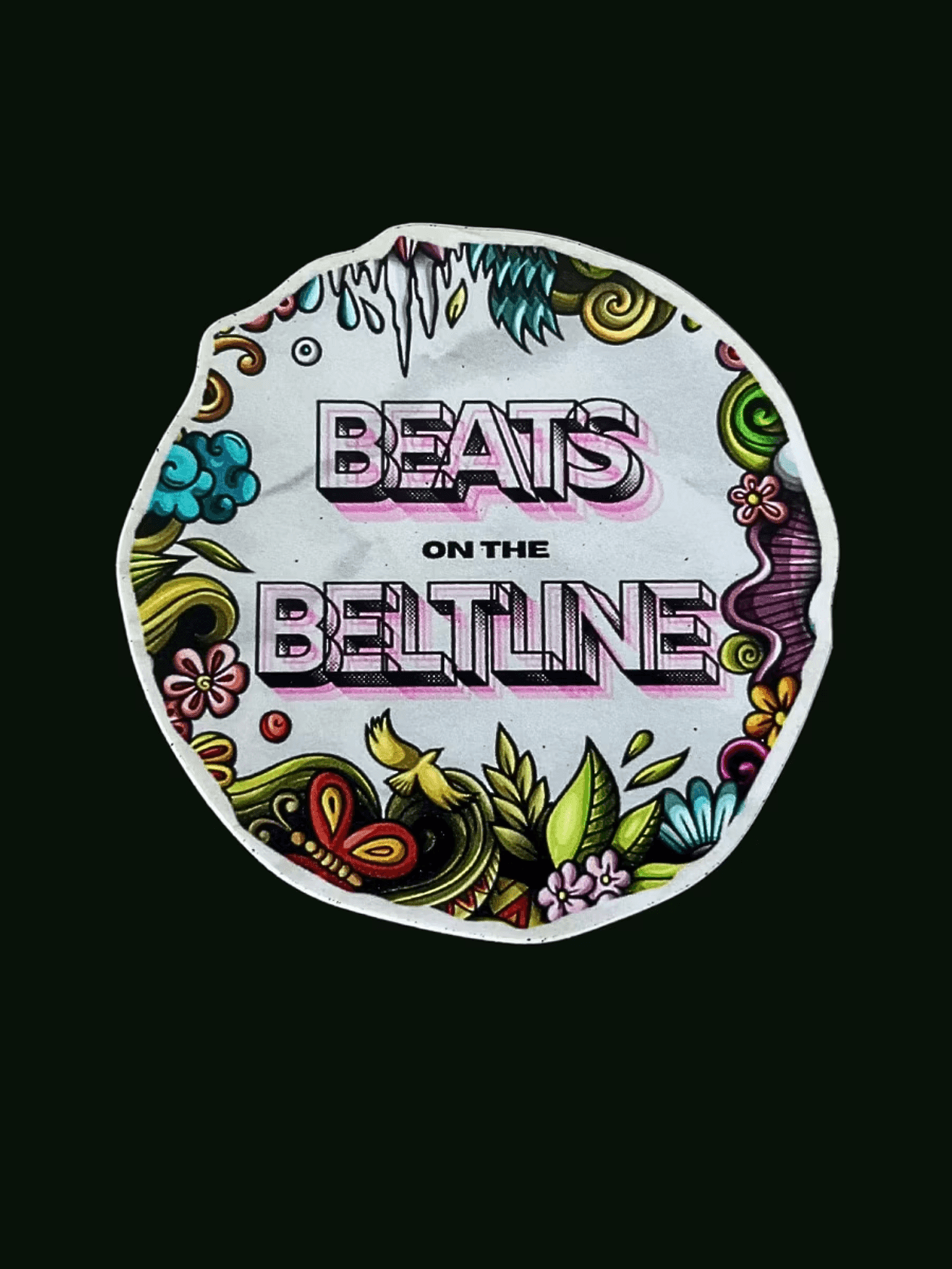Beats on the Beltline Circle Sticker